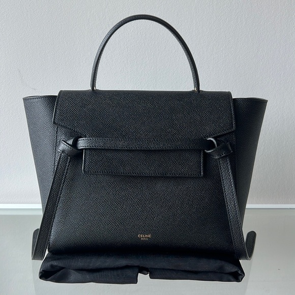 CELINE Micro Belt Bag in Grained Calfskin Black - Picture 1 of 9